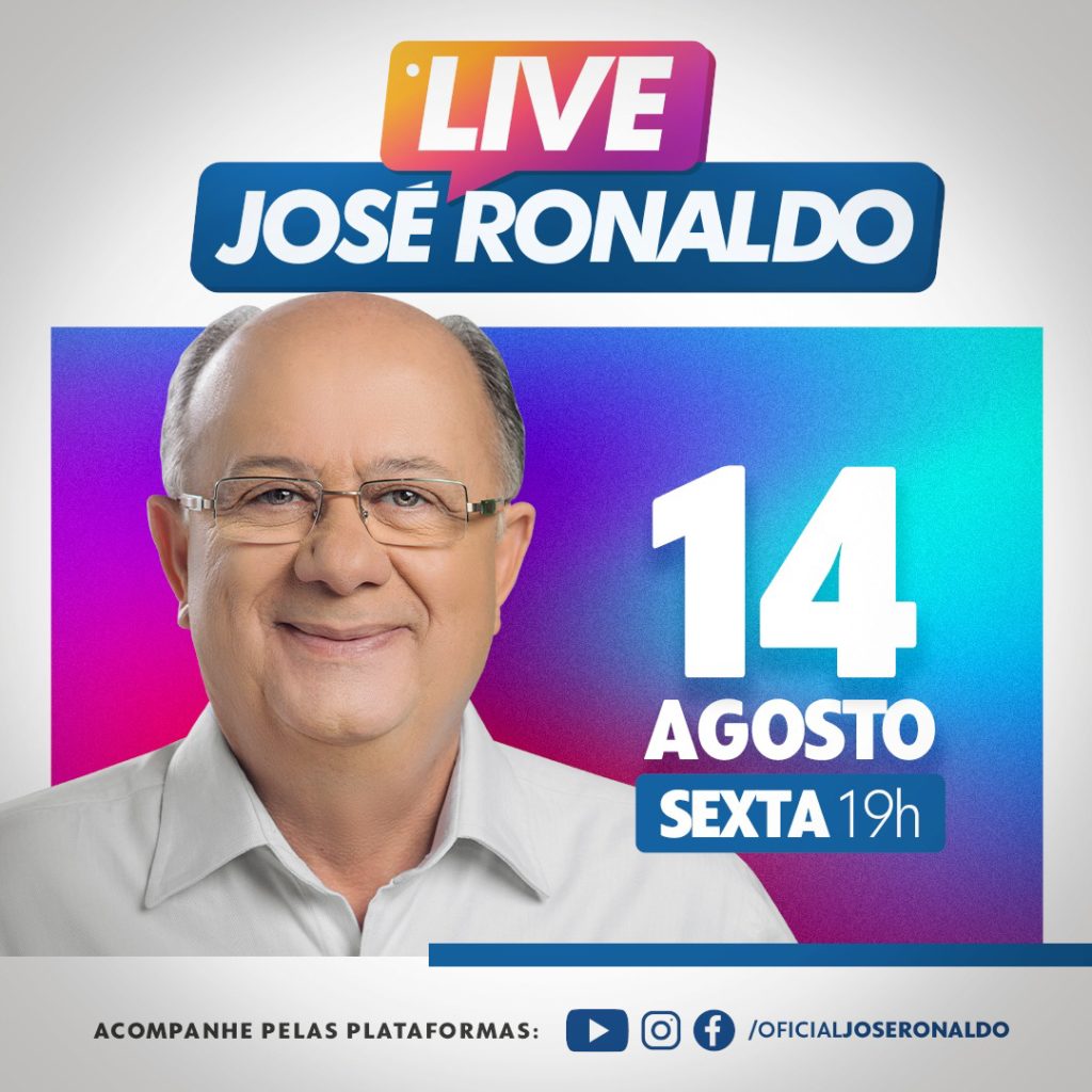 José Ronaldo fará live para anunciar nome do pré-candidato a prefeito do grupo