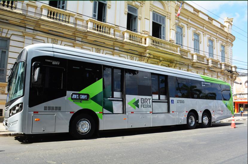 Ônibus do BRT começam a circular hoje, gratuitamente em Feira de Santana