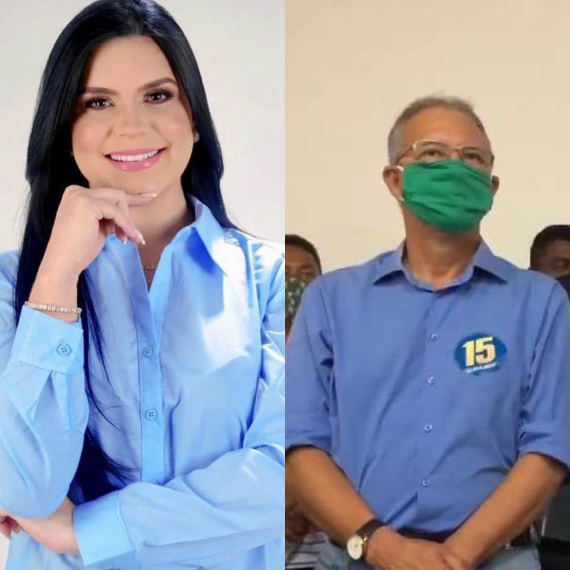 Dayane Pimentel e Carlos Geilson se posicionam no segundo turno das eleições