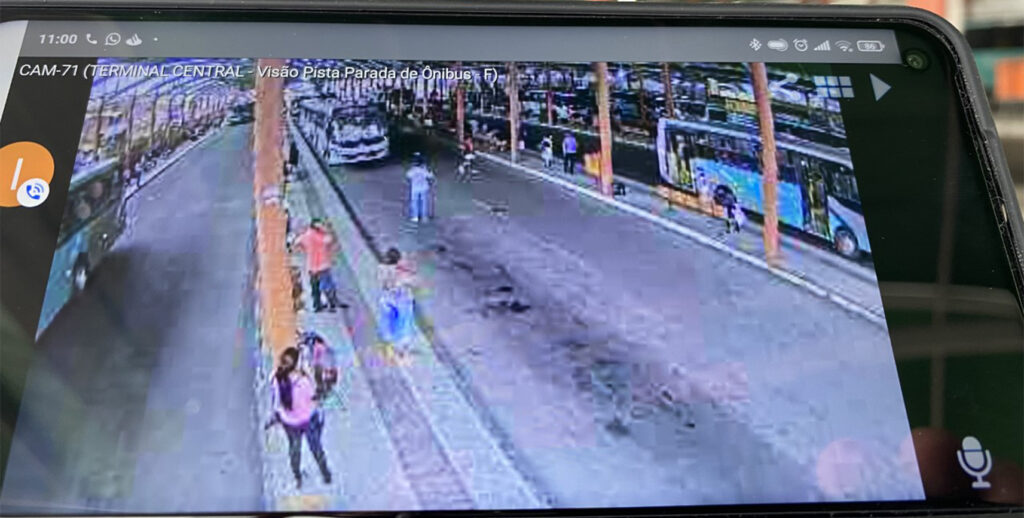 Câmeras do CCO monitoraram o transporte urbano de Feira de Santana