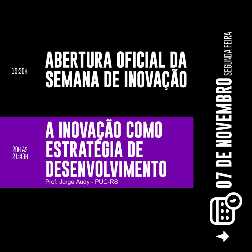 Sebrae promove 7ª edição da Semana de Inovação com programação gratuita em Feira de Santana