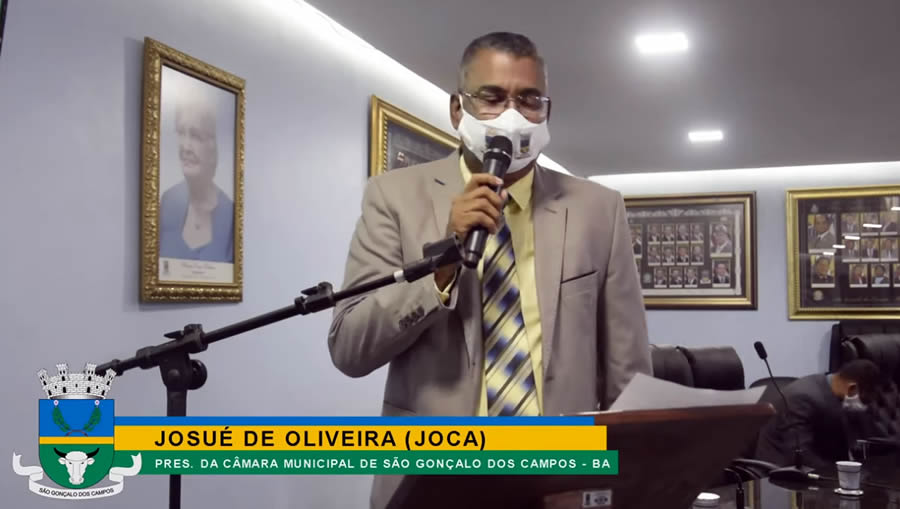 Presidente da Câmara de São Gonçalo dos Campos rasga lei orgânica e derruba vetos do prefeito mesmo sem os votos exigidos por lei