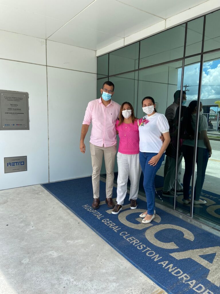 Nova Secretária Estadual da Saúde realizou visita técnica no Hospital Clériston Andrade