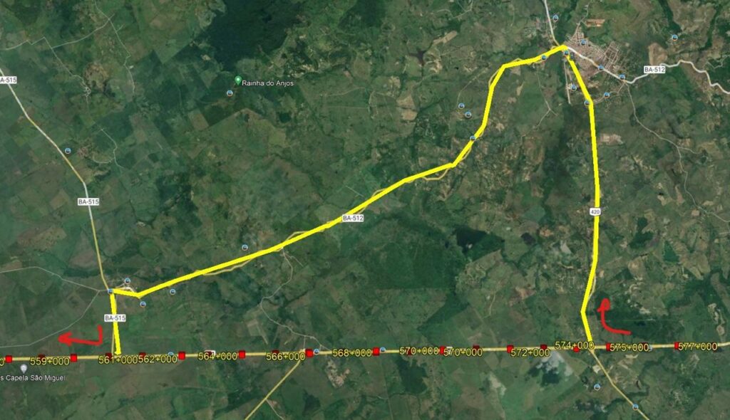 Por carreta tanque pegando fogo, ViaBahia orienta que BR-324 seja evitada