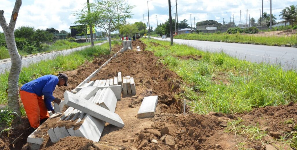 Avançam obras de ciclovia na Noide e Fraga Maia