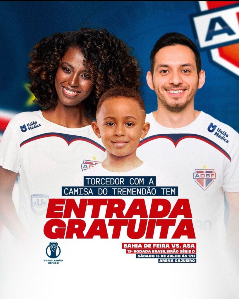 Torcedores com a camisa do Bahia de Feira terão entrada gratuita em duelo decisivo