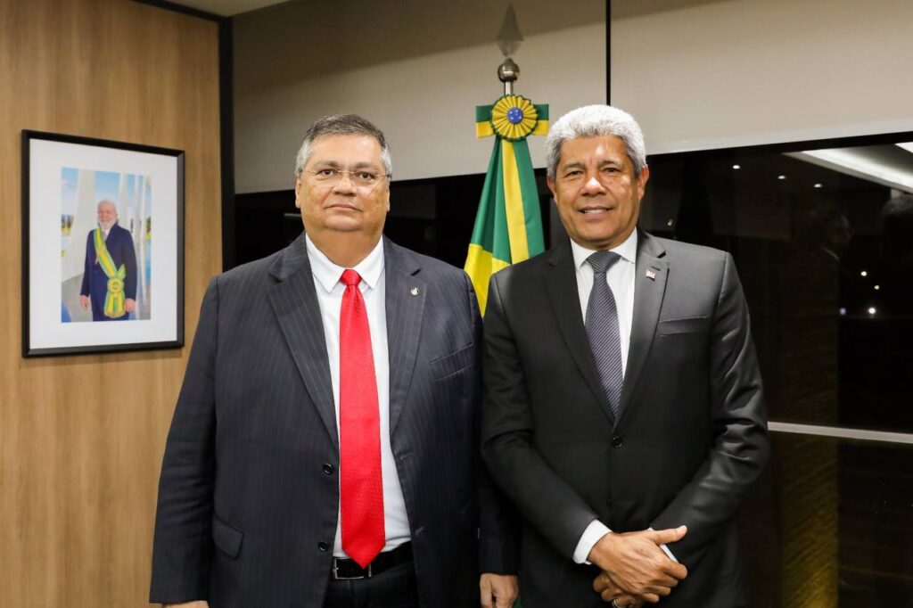 Jerônimo se reúne com ministro Flávio Dino e reforça parceria em ações de Segurança Pública