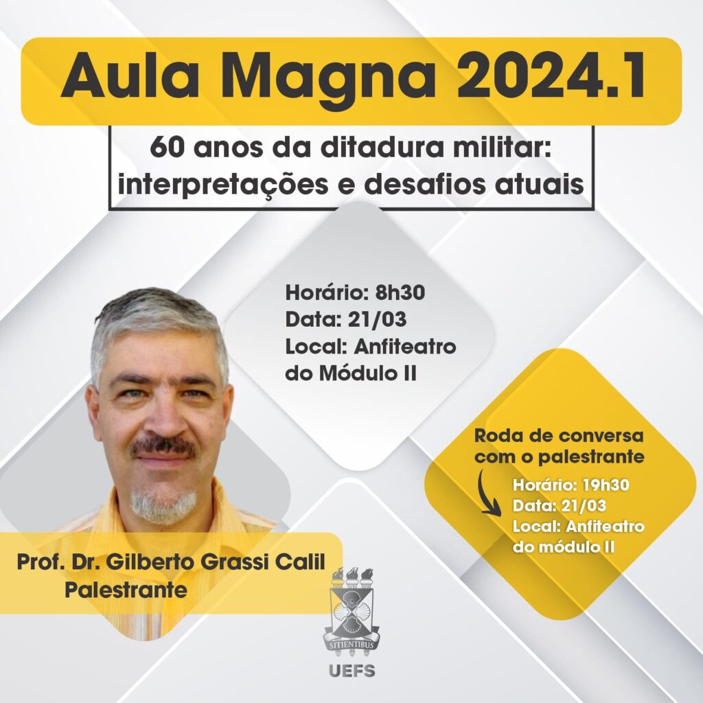 60 anos da ditadura militar será tema de aula magna na Uefs