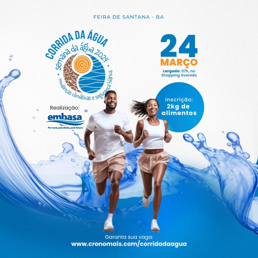 1ª Corrida da Água em Feira de Santana abre inscrições 