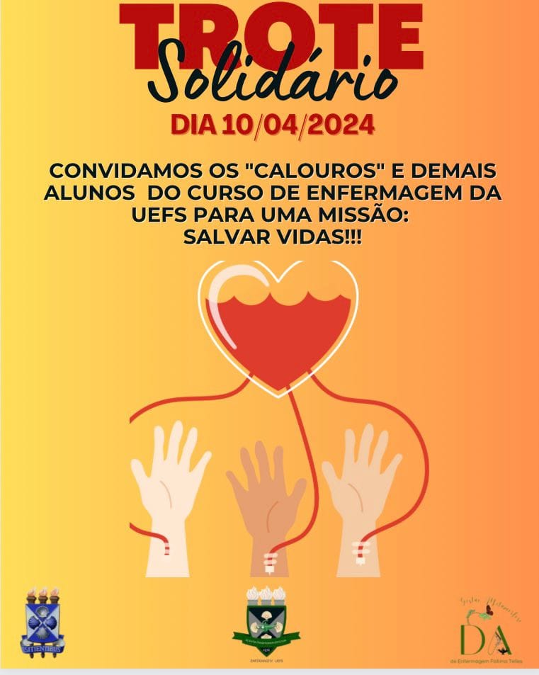 Estudantes da Uefs participarão de Trote Solidário para doação de sangue