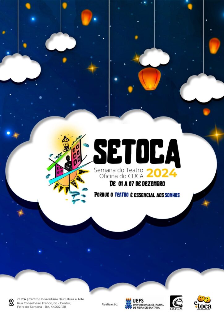 Cuca realiza semana teatral com mais de 60 apresentações a partir do dia 01 de dezembro