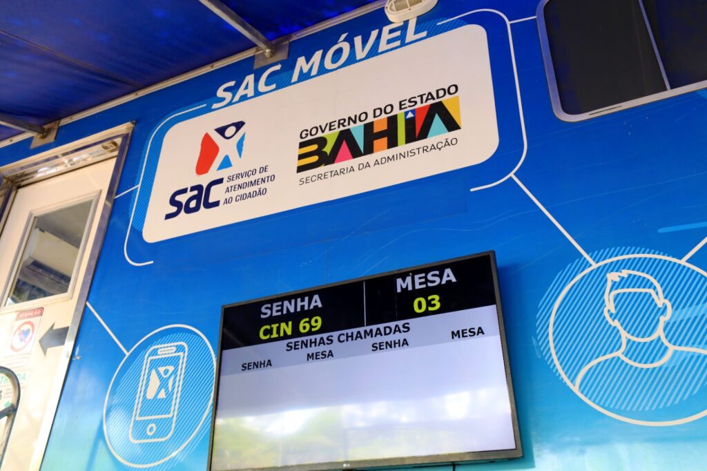 SAC Móvel promove atendimento gratuito em Feira de Santana em parceria com o Bahia Sem Fome