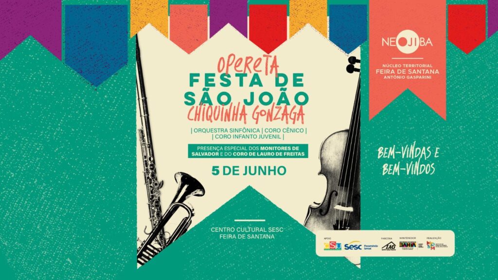 NEOJIBA realiza opereta de São João, com composições de Chiquinha Gonzaga, em Feira de Santana