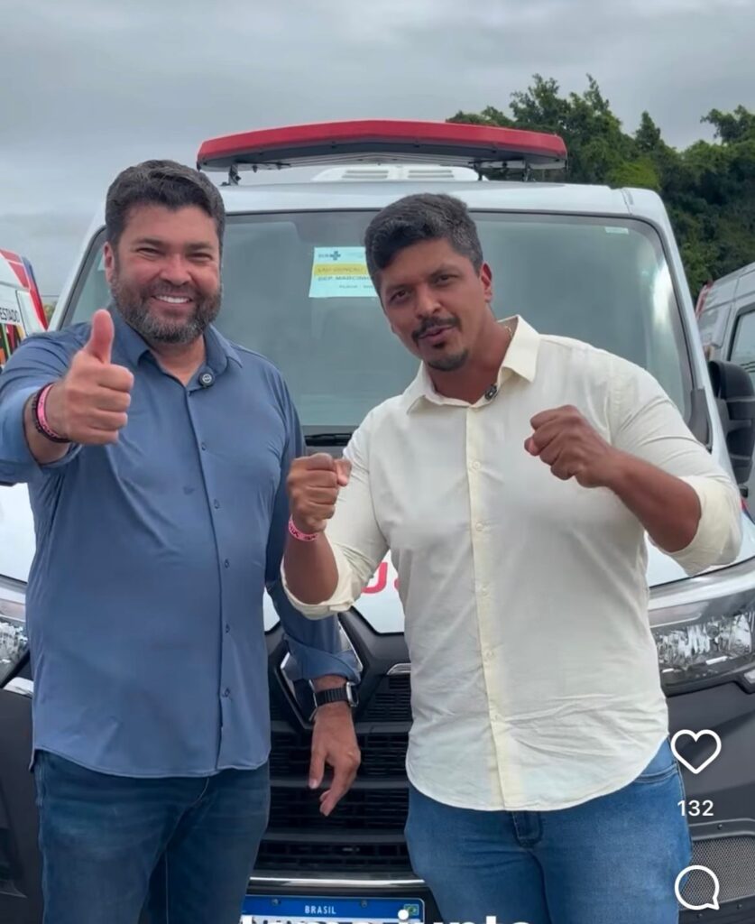 Deputado Marcinho Oliveira entrega ambulância para reforçar a saúde de São Gonçalo dos Campos