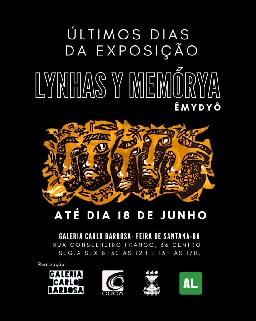 Últimos dias da exposição “LYNHAS Y MEMÓRYA” na Galeria Carlo Barbosa do Cuca