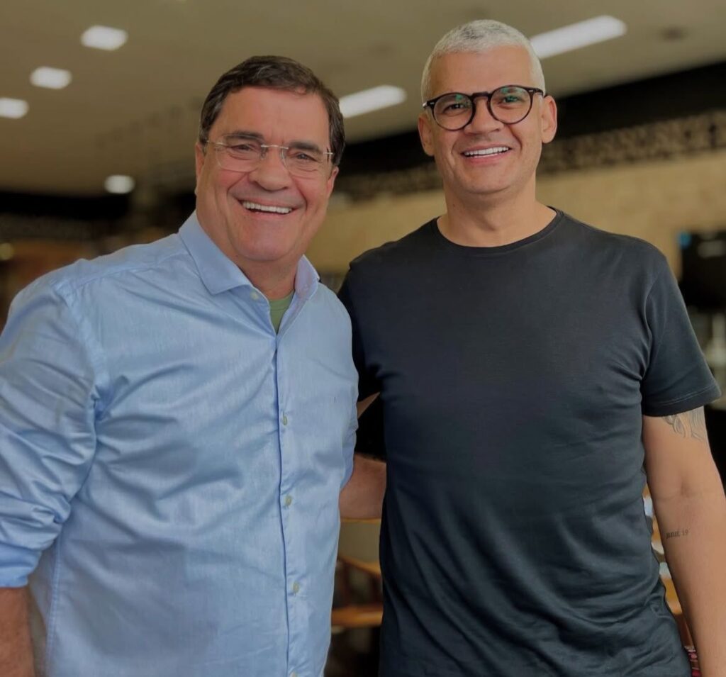 Em clima amistoso, Ângelo Almeida e Pablo Roberto se encontram para debater futuro de Feira