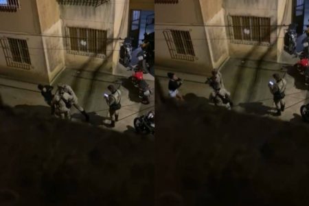 Mulher é agredida com tapa no rosto, durante ação policial em Feira de Santana