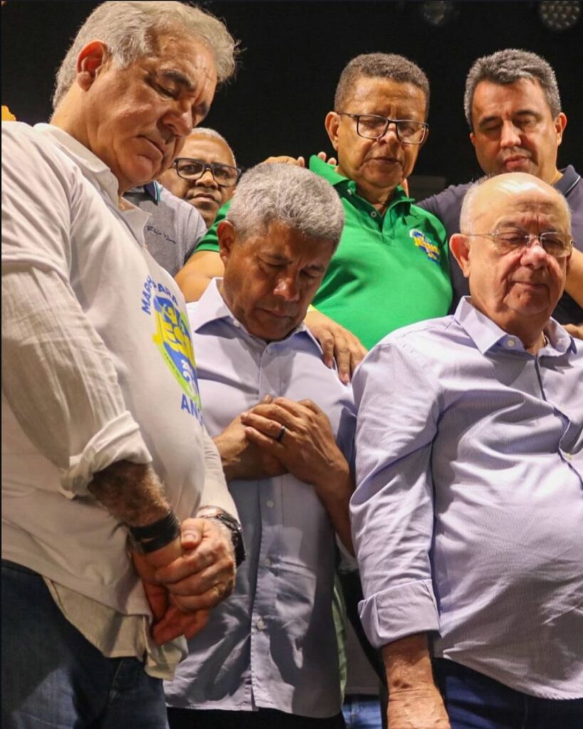 Marcha para Jesus, em Feira, aproxima Zé Ronaldo, Zé Neto e Jerônimo: ‘Fé que une’