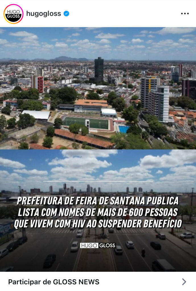 Divulgação de lista de pessoas com HIV, em Feira, gera onda de indignação e repercute em todo o país