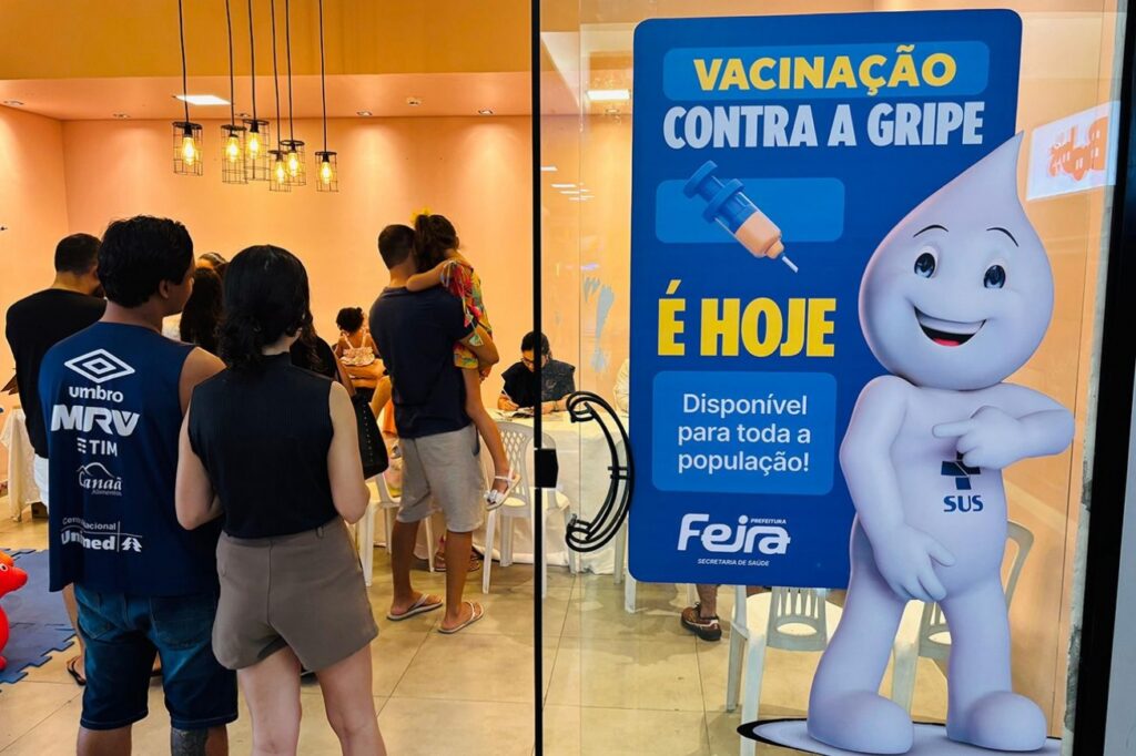 Prefeitura de Feira aplicou mais de 138 mil doses de vacina contra gripe em 2025