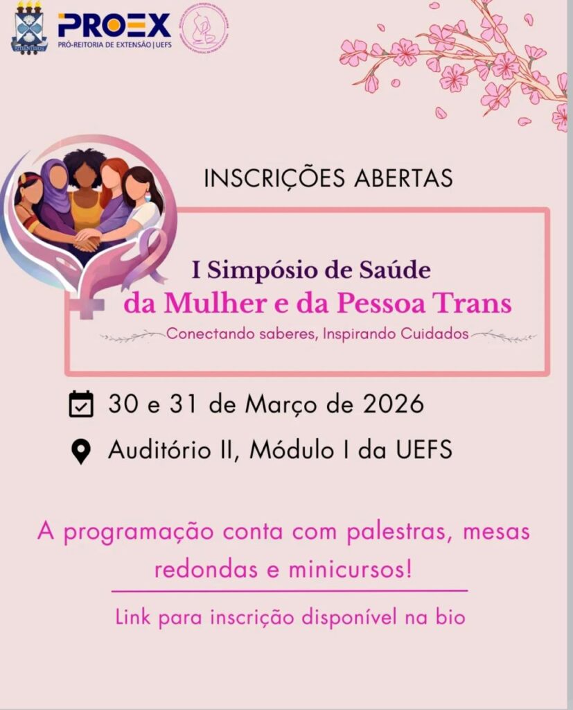 Uefs promove 1º Simpósio de Saúde da Mulher e da Pessoa Trans