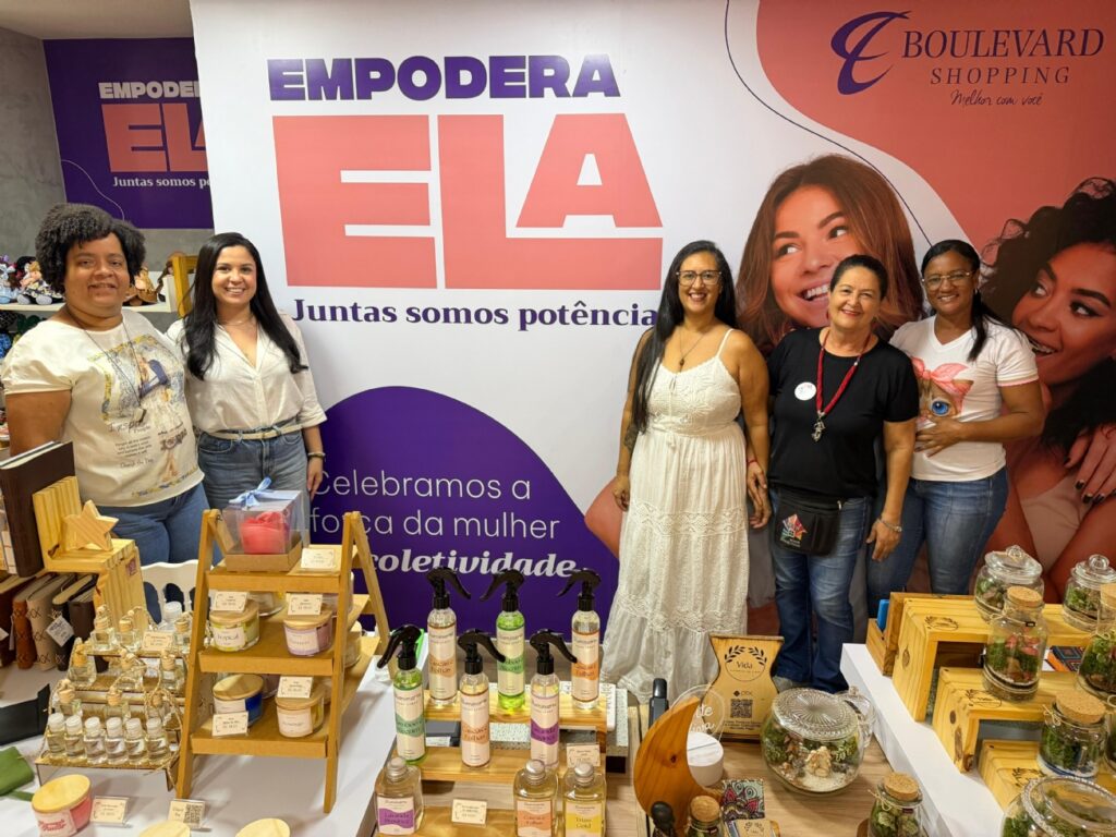 Loja colaborativa no Boulevard Shopping fortalece autonomia financeira de mulheres em Feira de Santana