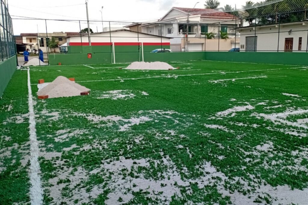 Prefeitura de Feira realiza reforma e manutenção de 11 praças esportivas