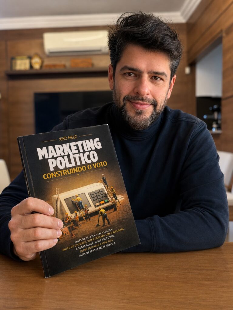 Publicitário feirense Xiko Melo lança livro sobre marketing político e compartilha 30 anos de experiência em campanhas eleitorais