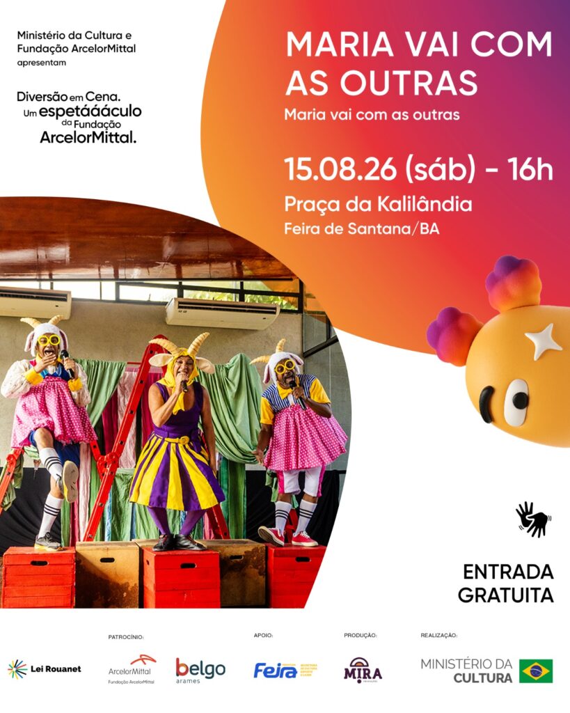 Programa Diversão em Cena apresenta musical “Maria vai com as Outras” em Feira de Santana neste sábado (15)