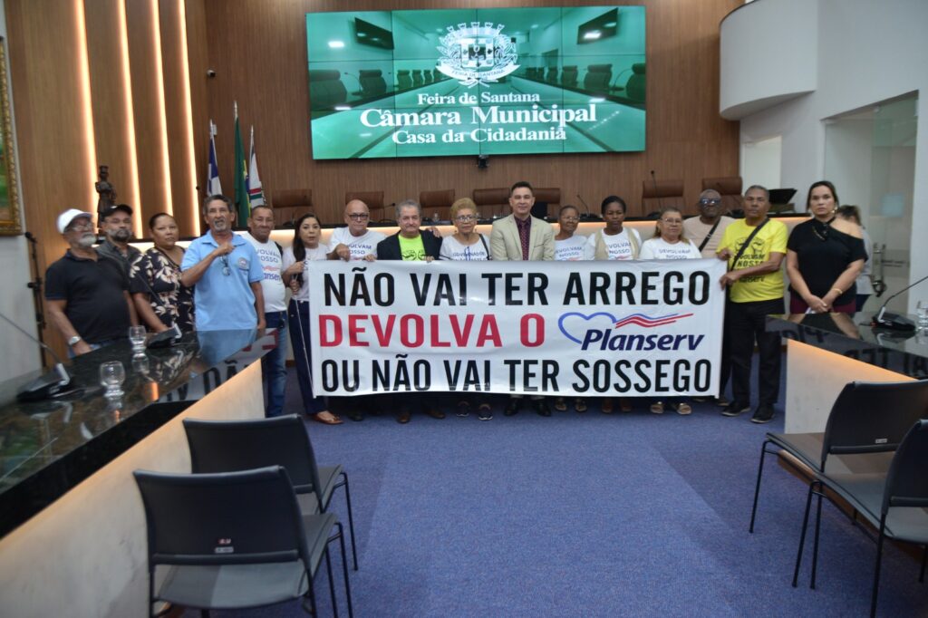 Servidores protestam contra “sucateamento” do Planserv durante audiência pública na Câmara de Feira