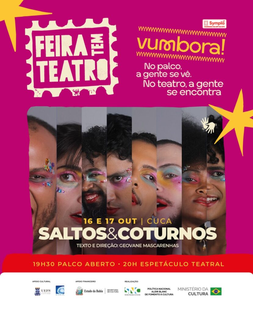 Teatro do Cuca recebe a comédia dramática “Saltos e Coturnos” nesta sexta e sábado